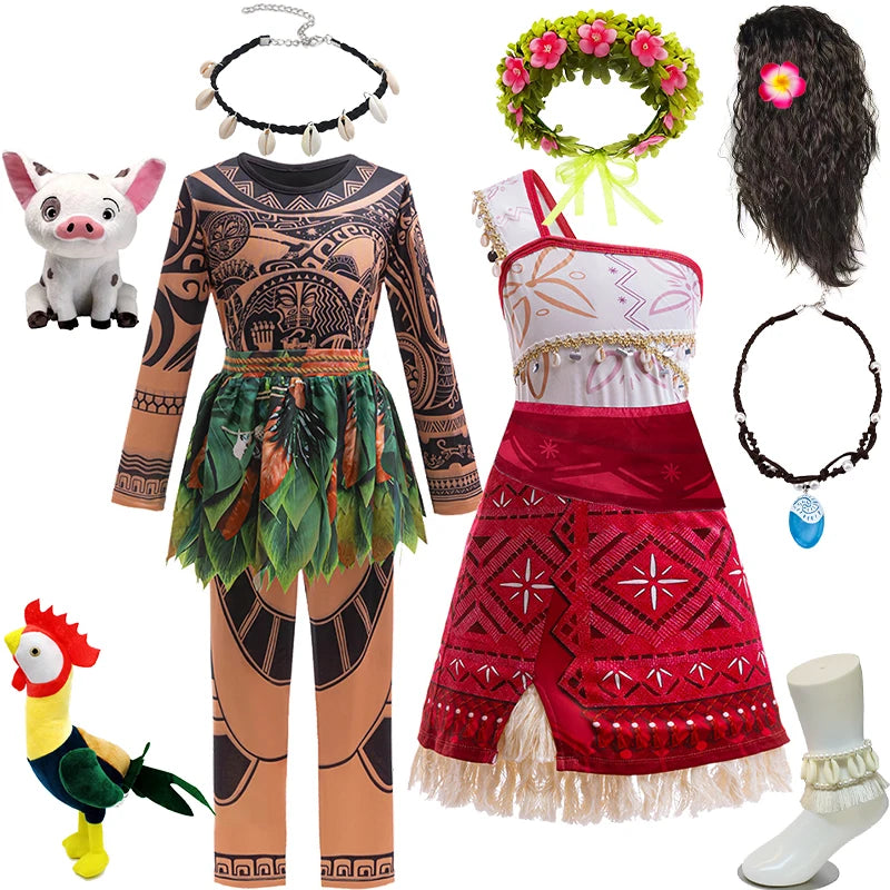 Moana and Maui Dress Ups Halloween Childrens Costumes