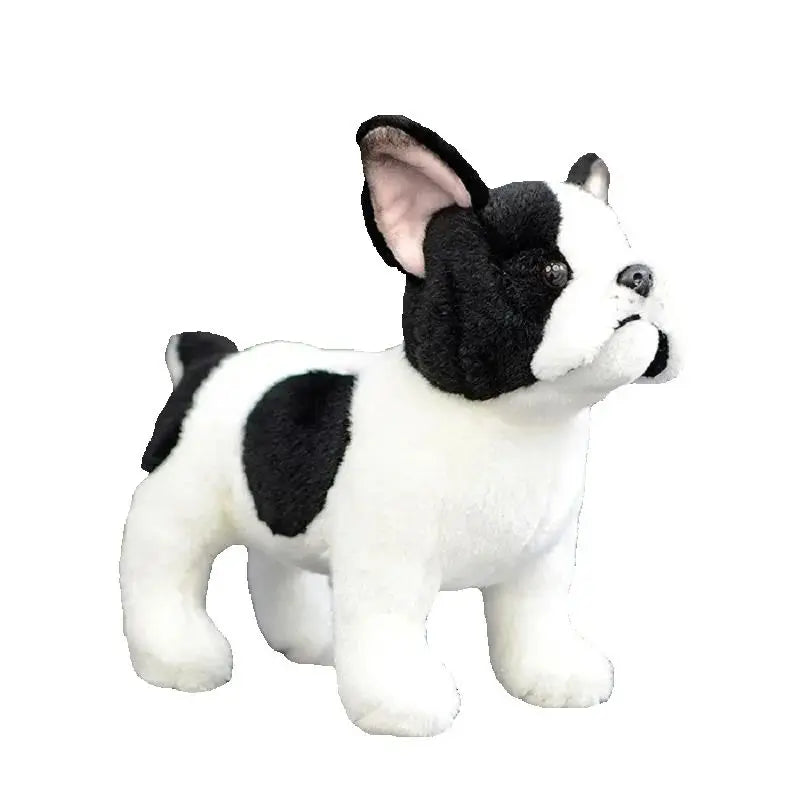 French Bulldog Dog Black & White Puppy Plushie Toy