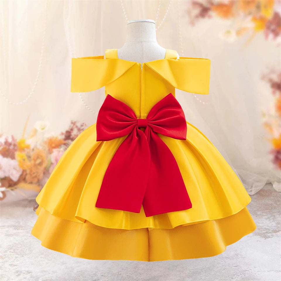 Toddler Princess Alice Belle Jasmine Mermaid Dress Baby Halloween Cosplay Costume