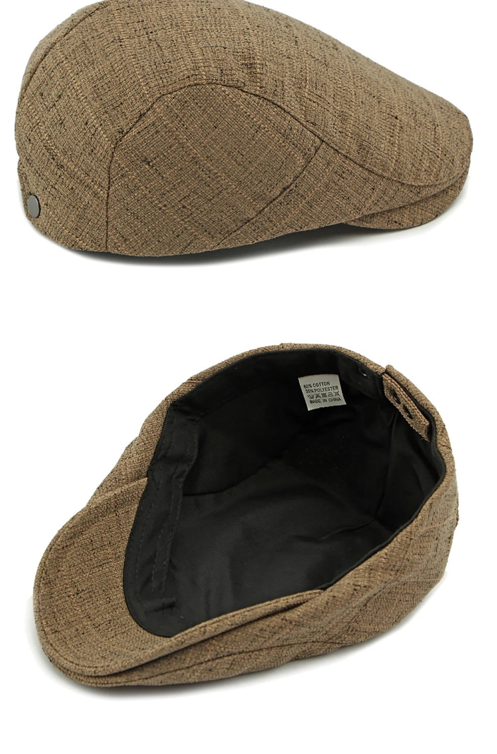 Breathable Linen Cabbie Beret Caps