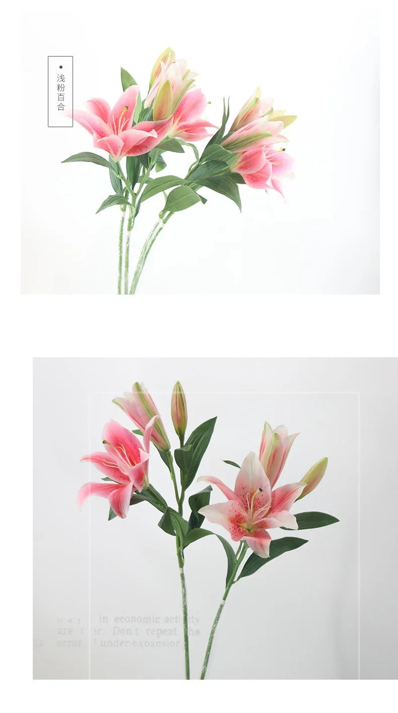 Lily Flower 86CM Artificial Flower Arrangement