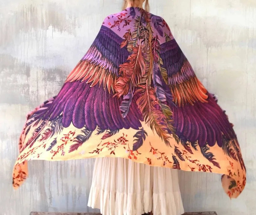 Wings Fantasy Shawl Scarf Festival Cloak Rave Accessories