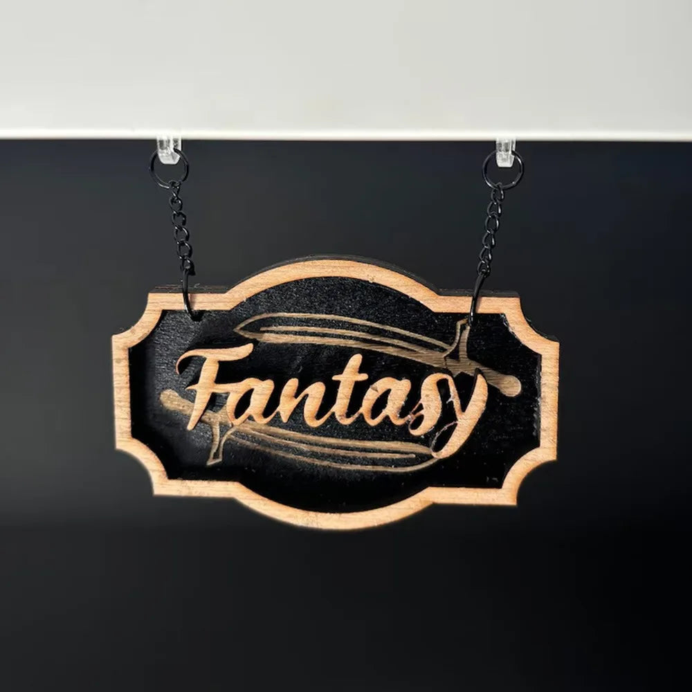 Wooden Bookshelf Signs Library Decor