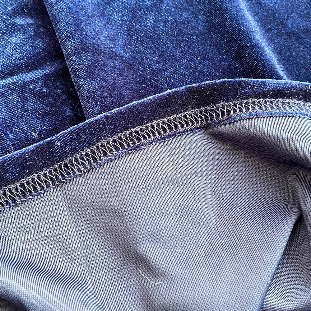 Royal Peacock Velvet Dress