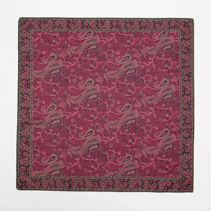 Paisley Print Scarf Square Bandana Neckerchief Hair Ribbon Headband Hair Accessories