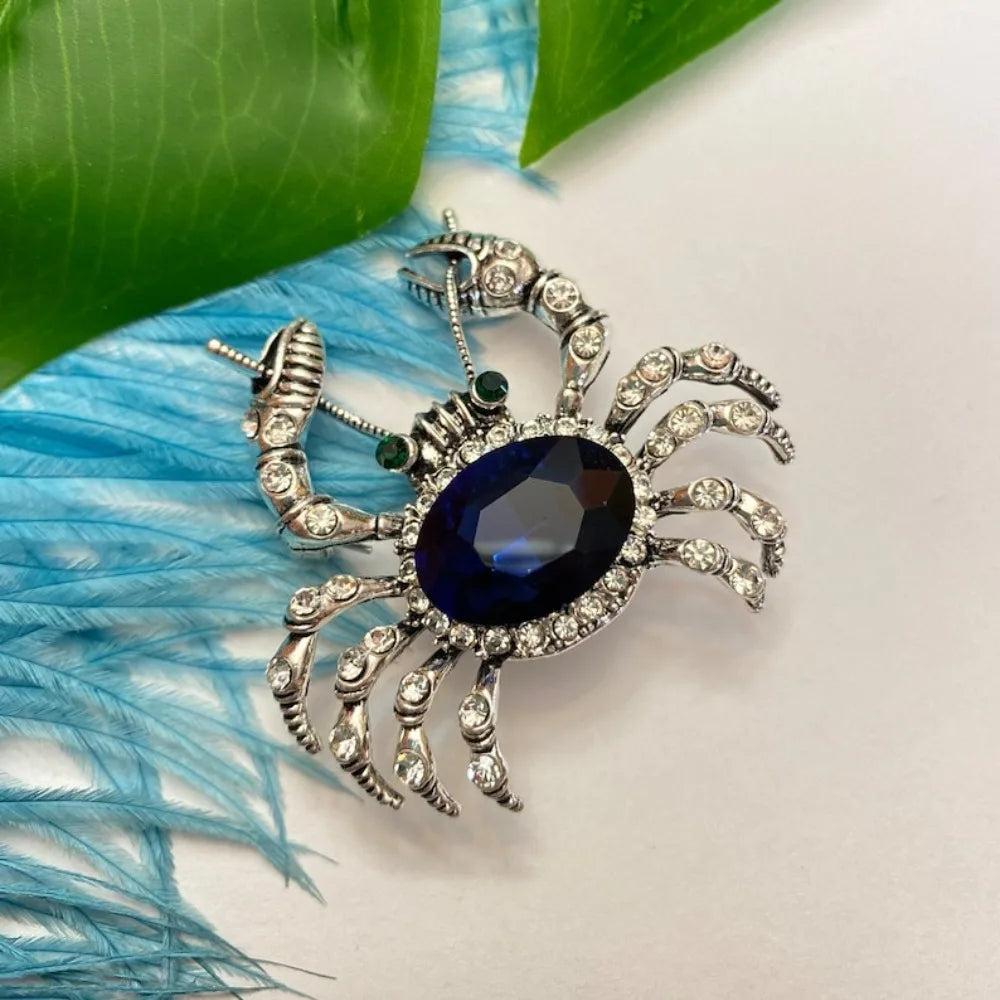 Shiny Little Crab Brooch