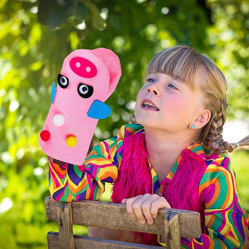 DIY Hand Puppet Making Kit Make Your Own Felt Animal Storytelling Craft Kits for Kids