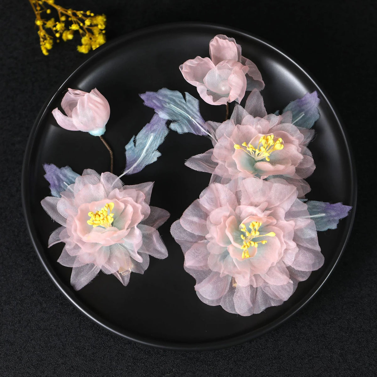 Silk Peony Hair Clip 1/2pcs Flower Hairpins Handmade Bridal Hair Accessories