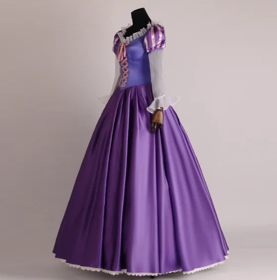 Adult Princess Rapunzel Cosplay Tangled Costume Halloween Costume