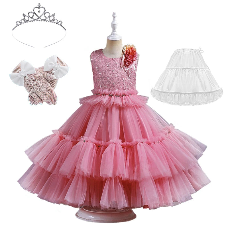 Cupcake Fluffy Tulle Tiered Party Dresses