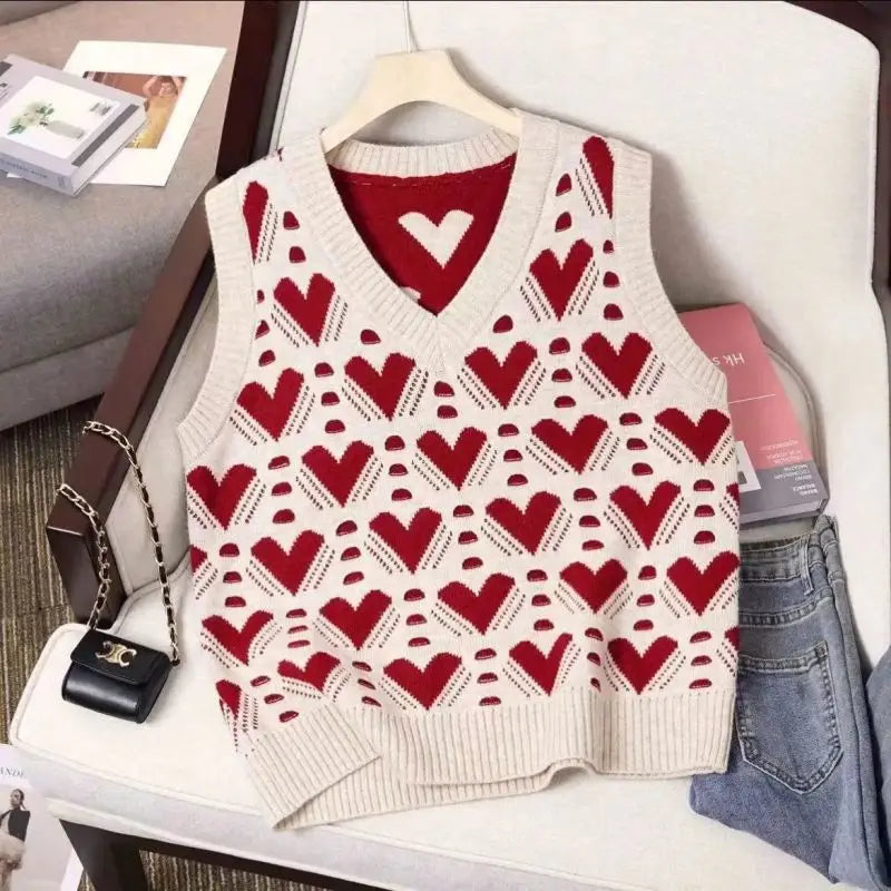 Love Heart Sweater Vest