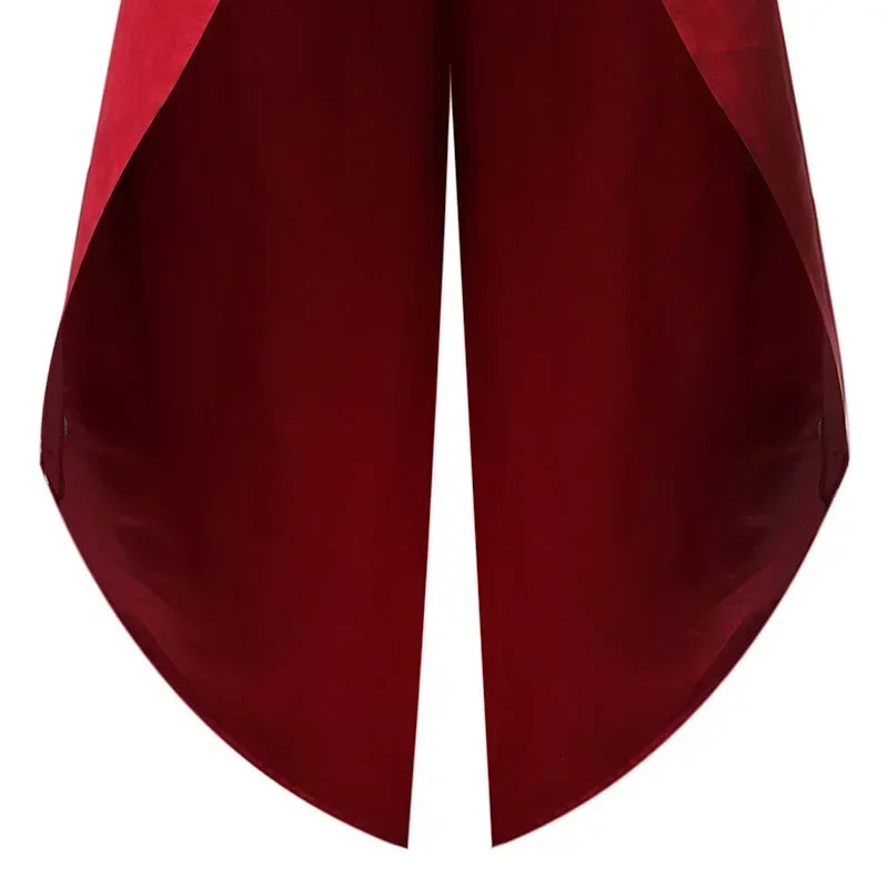 Purple Red Green Black Gothic Tailcoat Jacket Victorian Cosplay Costume Coat