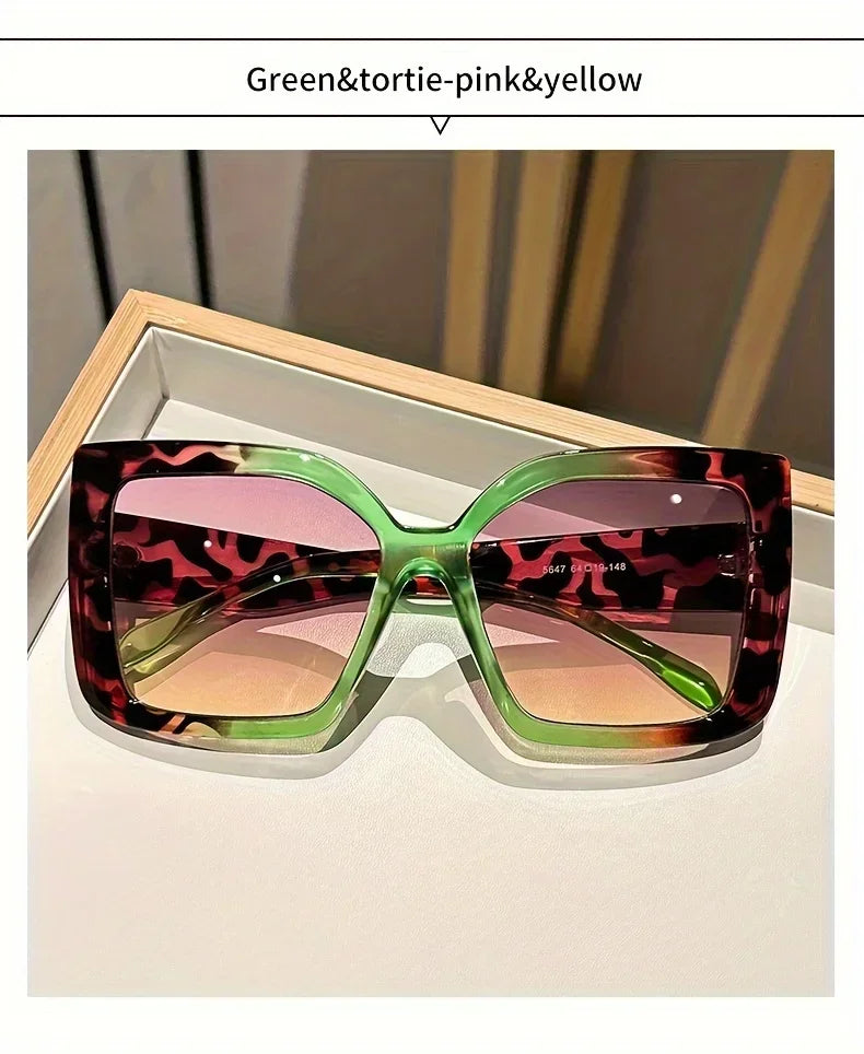 Astrid's Oversized Square Sunglasses with Gradient Lenses