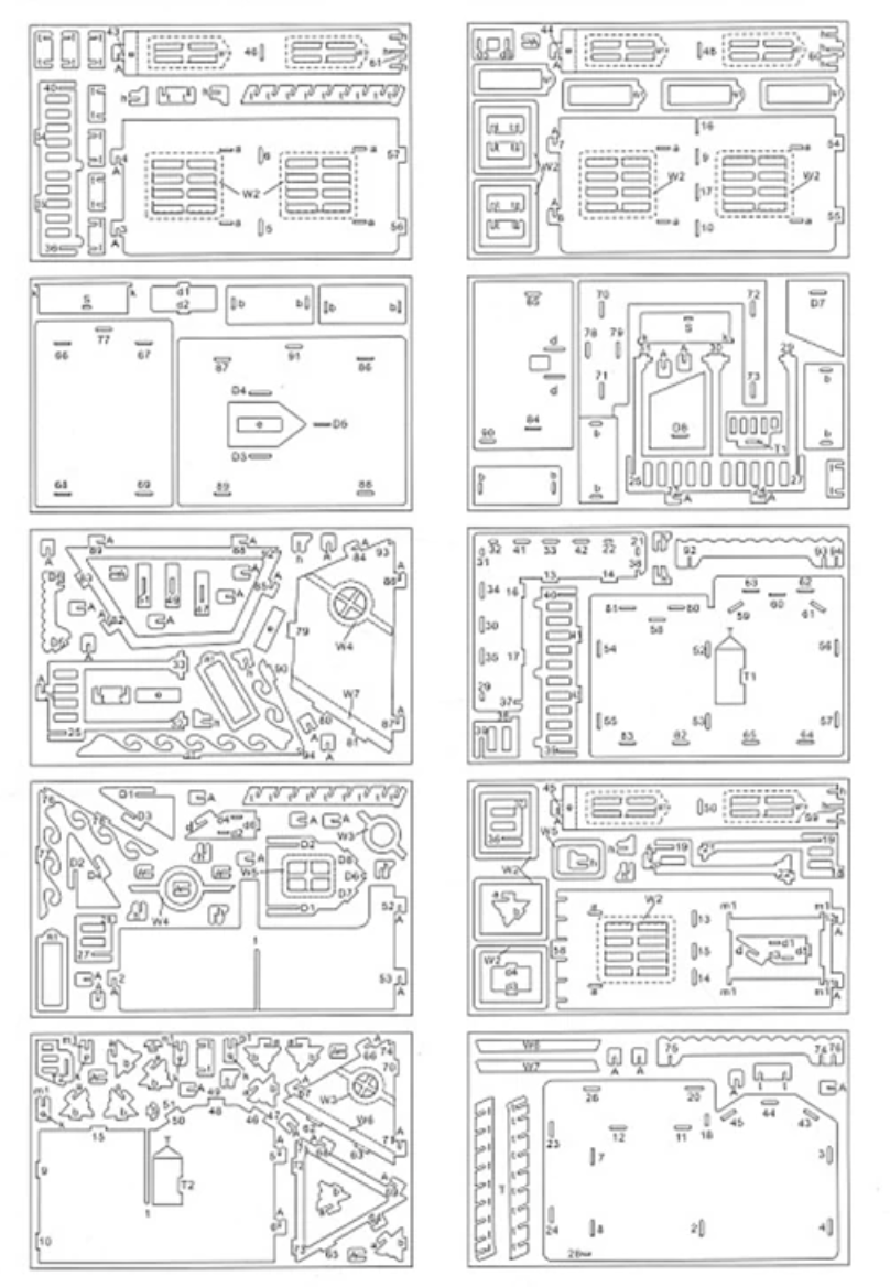 Mayor Woody's Wooden Dollhouse Furniture Set DIY Model Kit