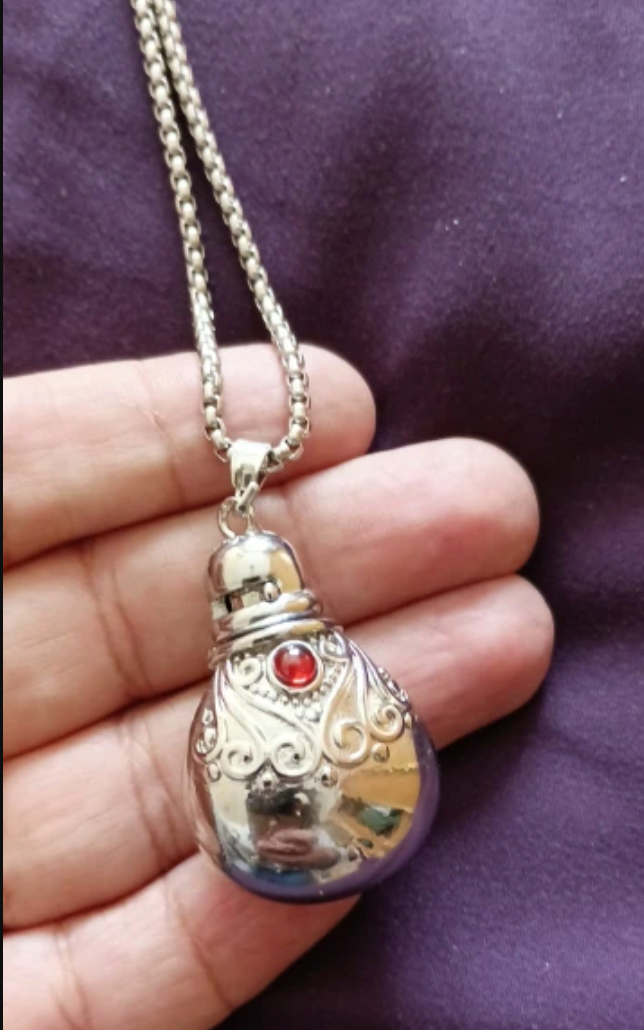 Perfume Bottle Mini Bottle Pendant Necklace