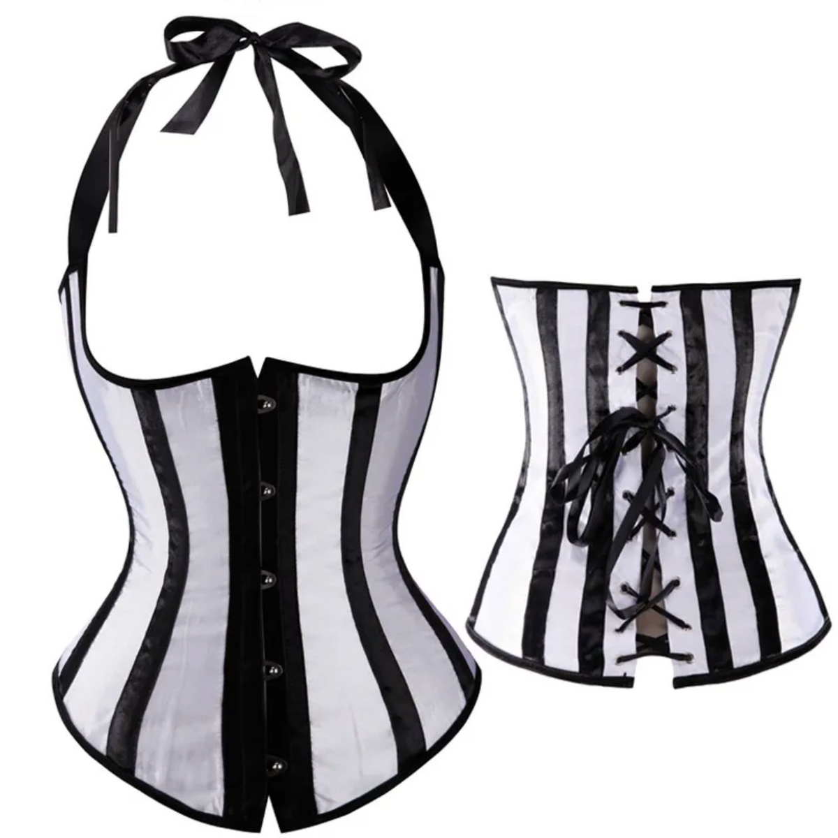 Lady Fontaine's Striped Underbust Corsets