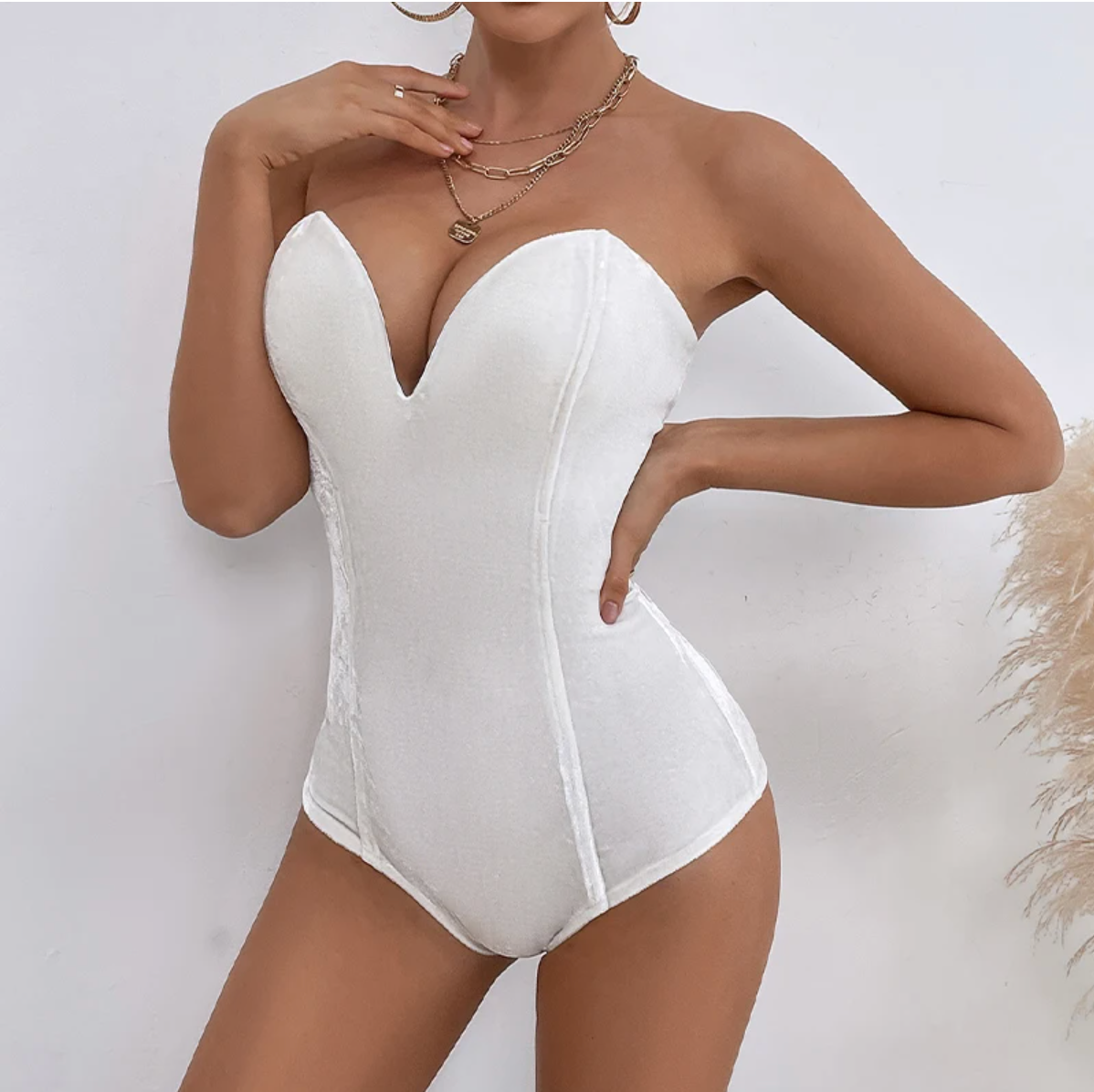 Velvet Baby-Cakes Strapless Backless Bodysuit