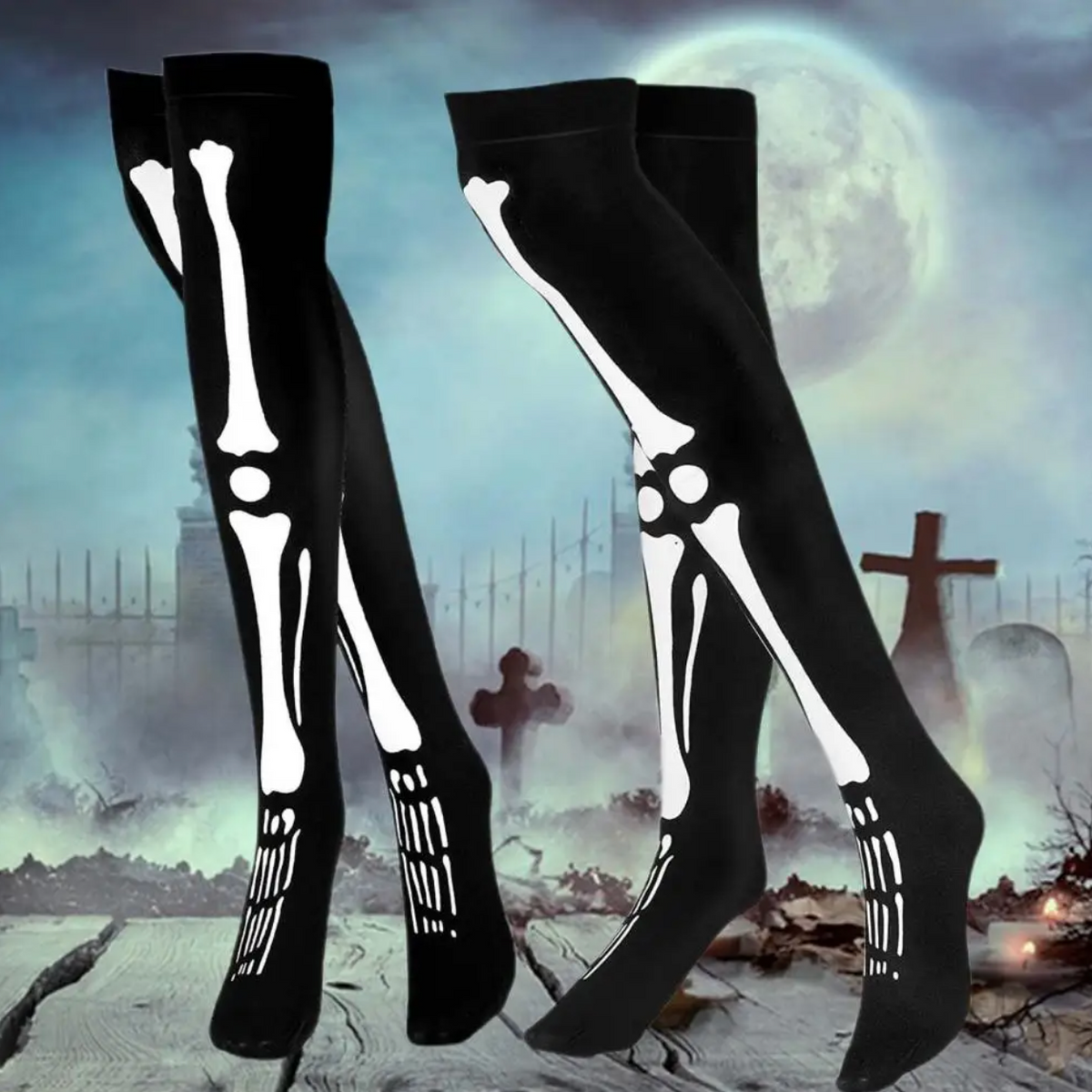 Glow in the Dark Skeleton Gloves and Socks