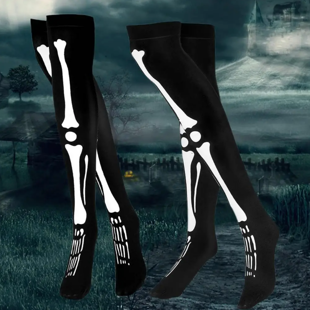 Glow in the Dark Skeleton Gloves and Socks