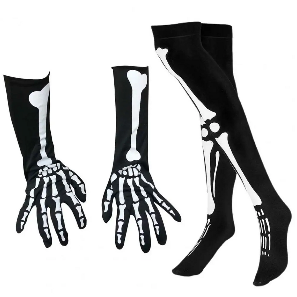 Glow in the Dark Skeleton Gloves and Socks