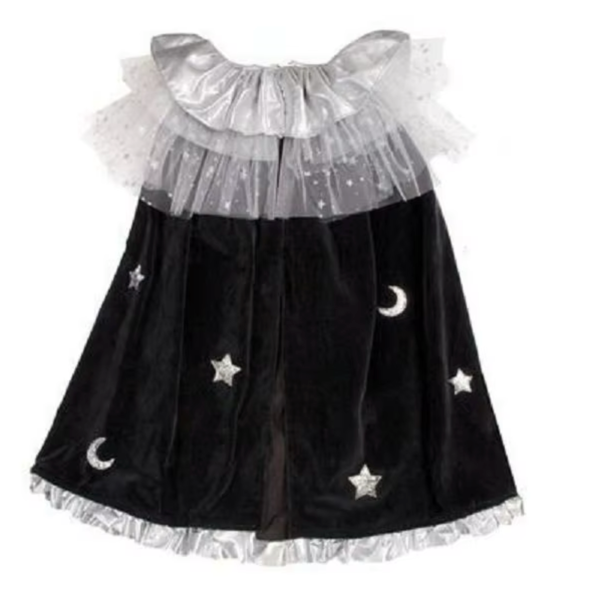 Stars and Moon Children's Halloween Costume Witch Matching Cloak and Hat
