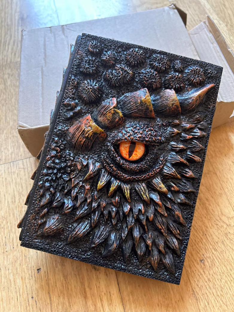 Dragon's Eye Embossed Resin Notebook A5 Journal