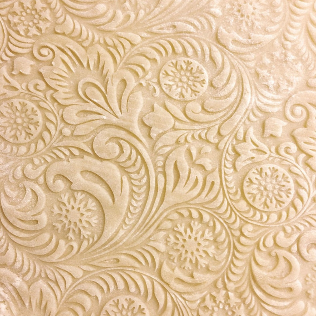 Christmas Wooden Embossing Print Rolling Pins