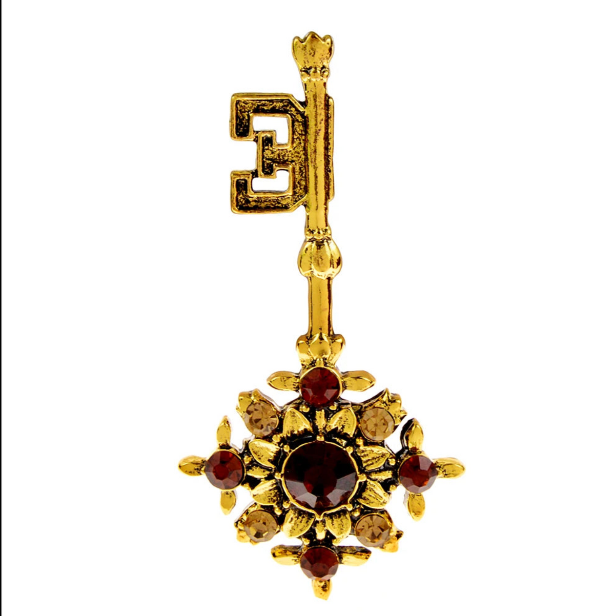 Antique Key Brooch
