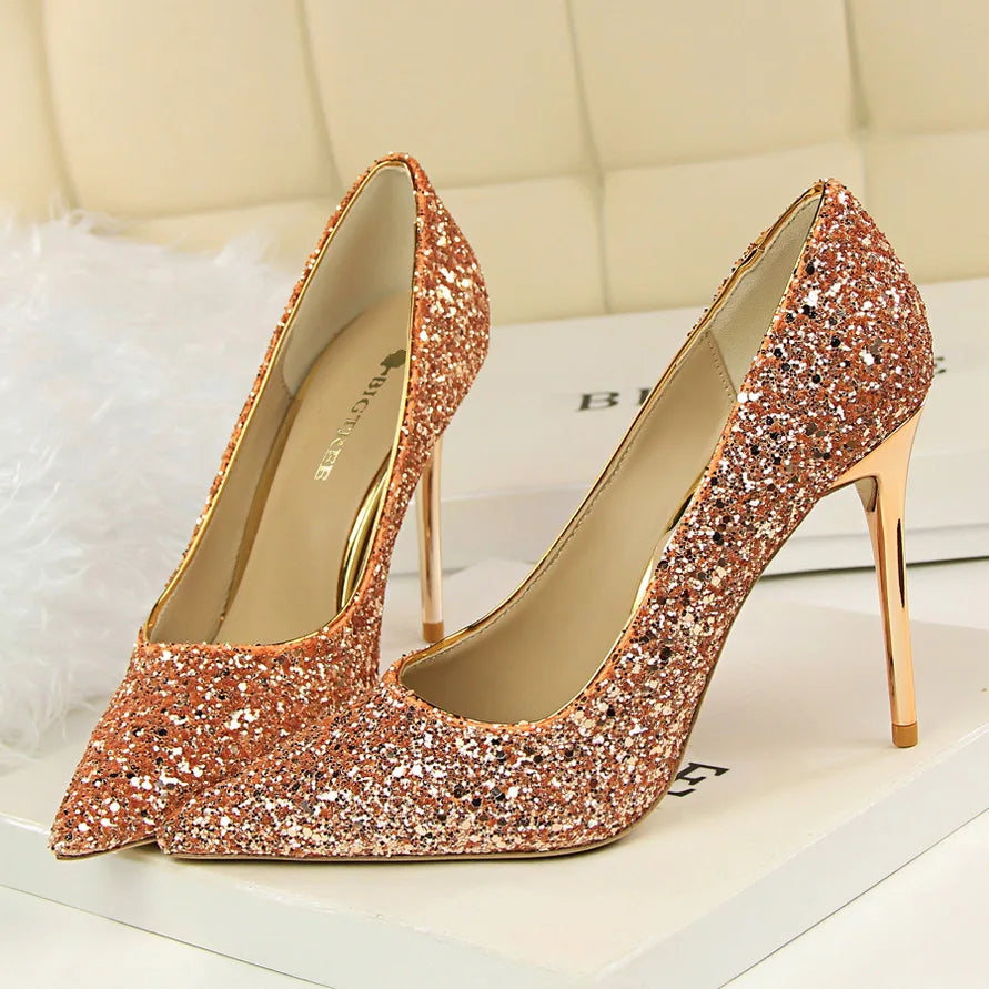 Magical Glittery High Heels in EIGHT Colours
