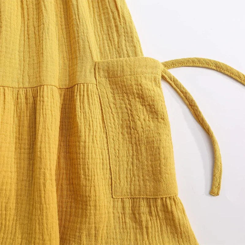 Flower's Cotton Maxi Skirt