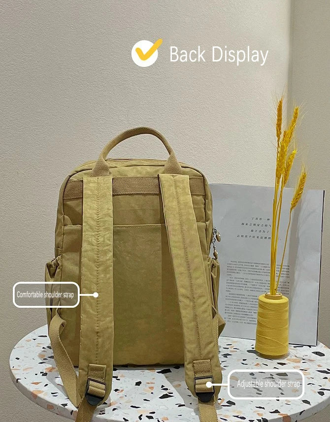 14 Colour Fun Backpacks Waterproof Zipper Multi-pockets Travel School Laptop Bags