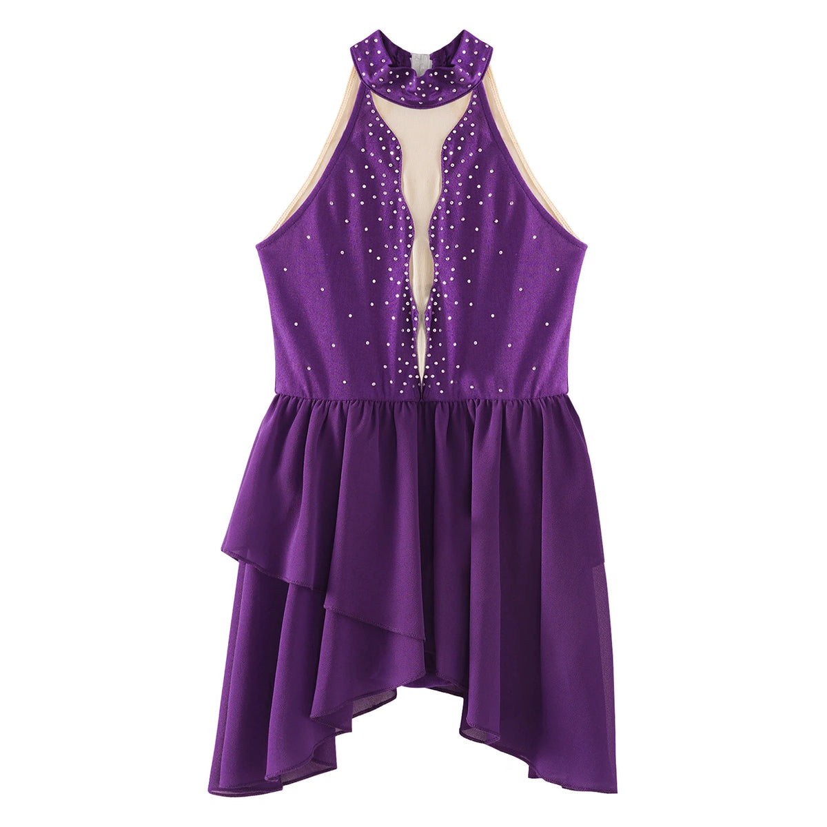 Girls Ballet Leotard Figure Ice Skating Dancewear Stage Costume