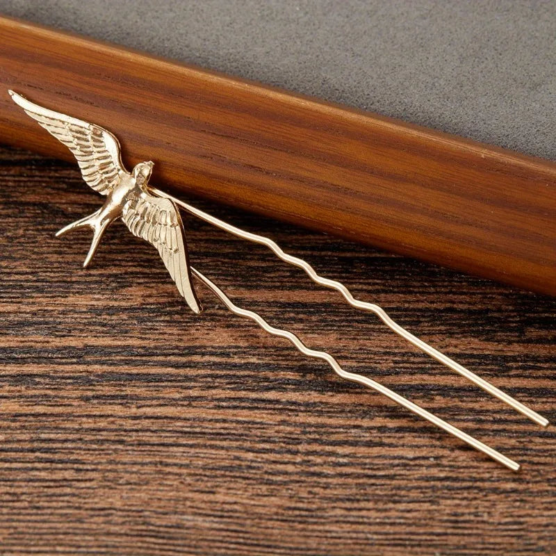 Bird Hair Pins Metal Hair Clip