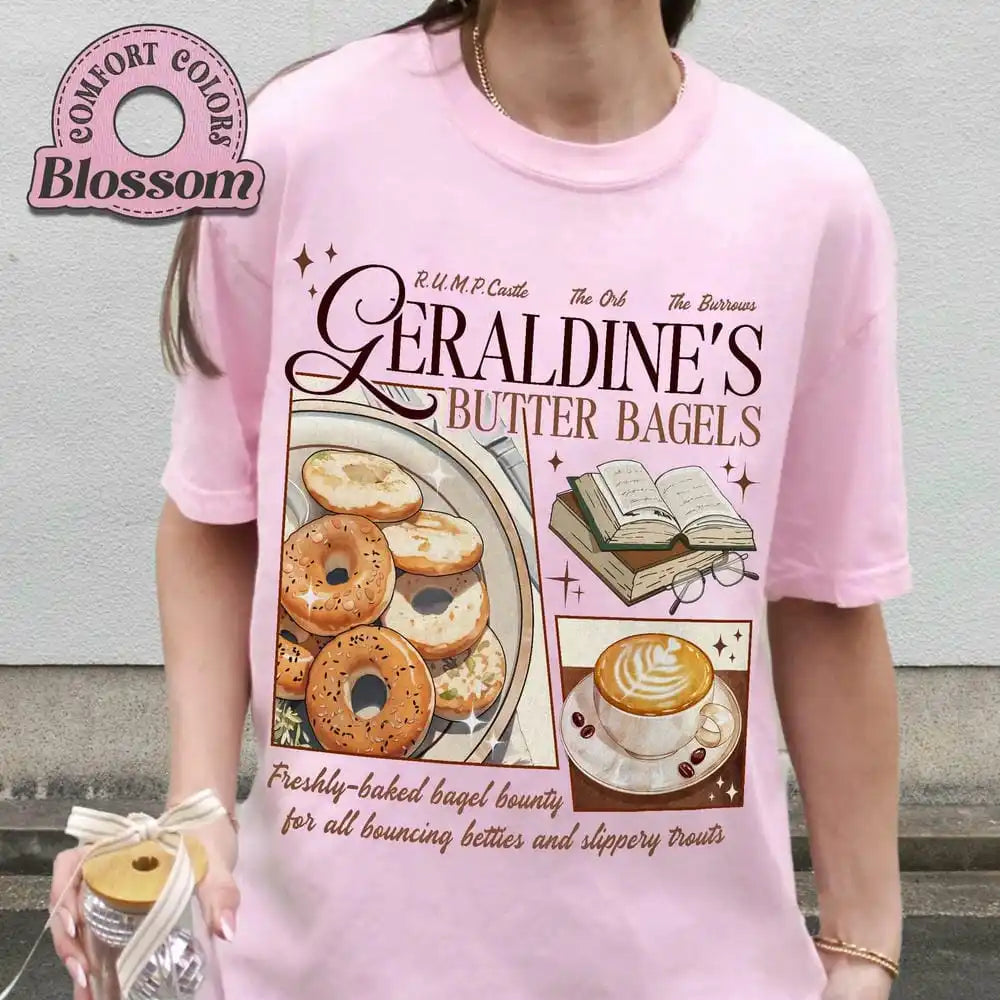 Geraldine's Buttery Bagels Zodiac Academy Book Lovers T-Shirt