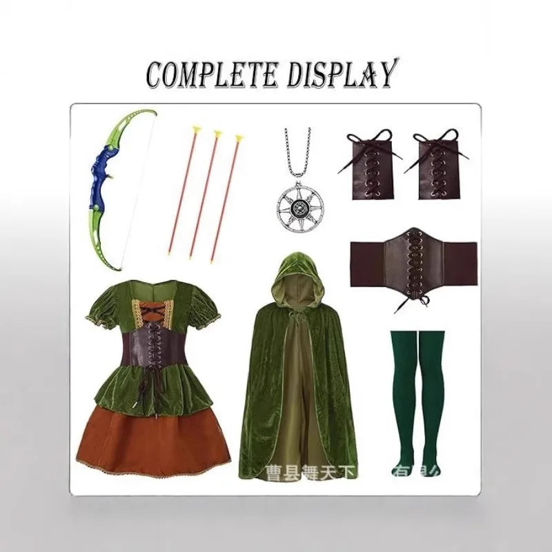 Hunter Costume Middle-Earth Characters Outfit Cosplay Book Week Halloween Fancy Party Dress For Boys Girls