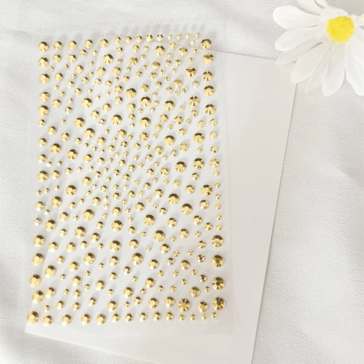 Golden Body Glittery Gem Stickers DIY Face Jewels Stickers