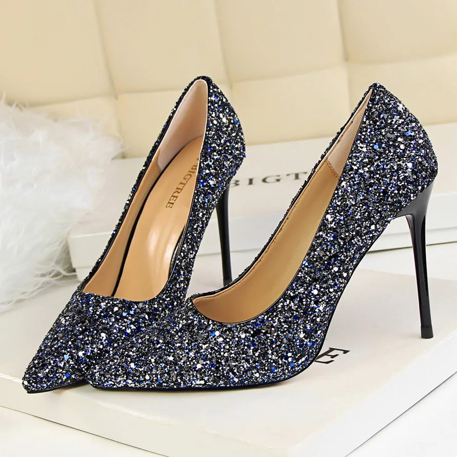 Magical Glittery High Heels in EIGHT Colours