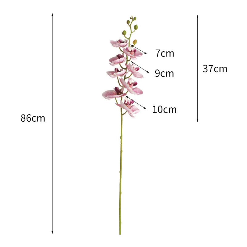 1 Stem Artificial Moth Orchid Butterfly Flower