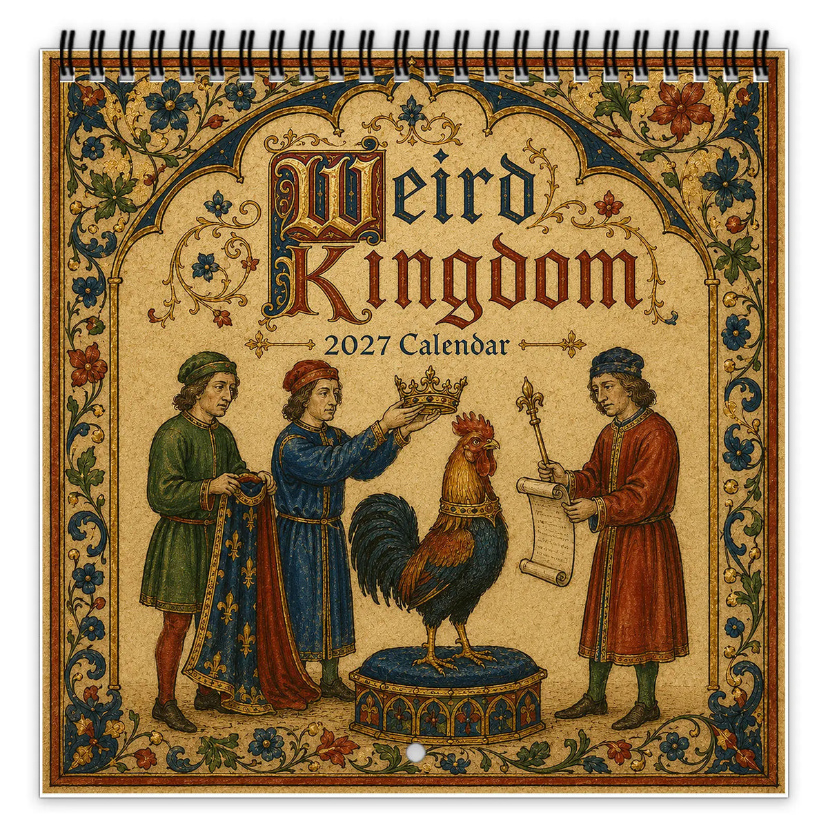 2027 Weird Kingdom Medieval Wall Calendar 12 Months Wall Hanging Calendar