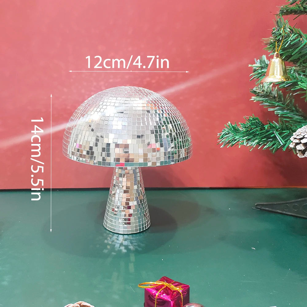 Mushroom Mirror Disco Ball Home Decor