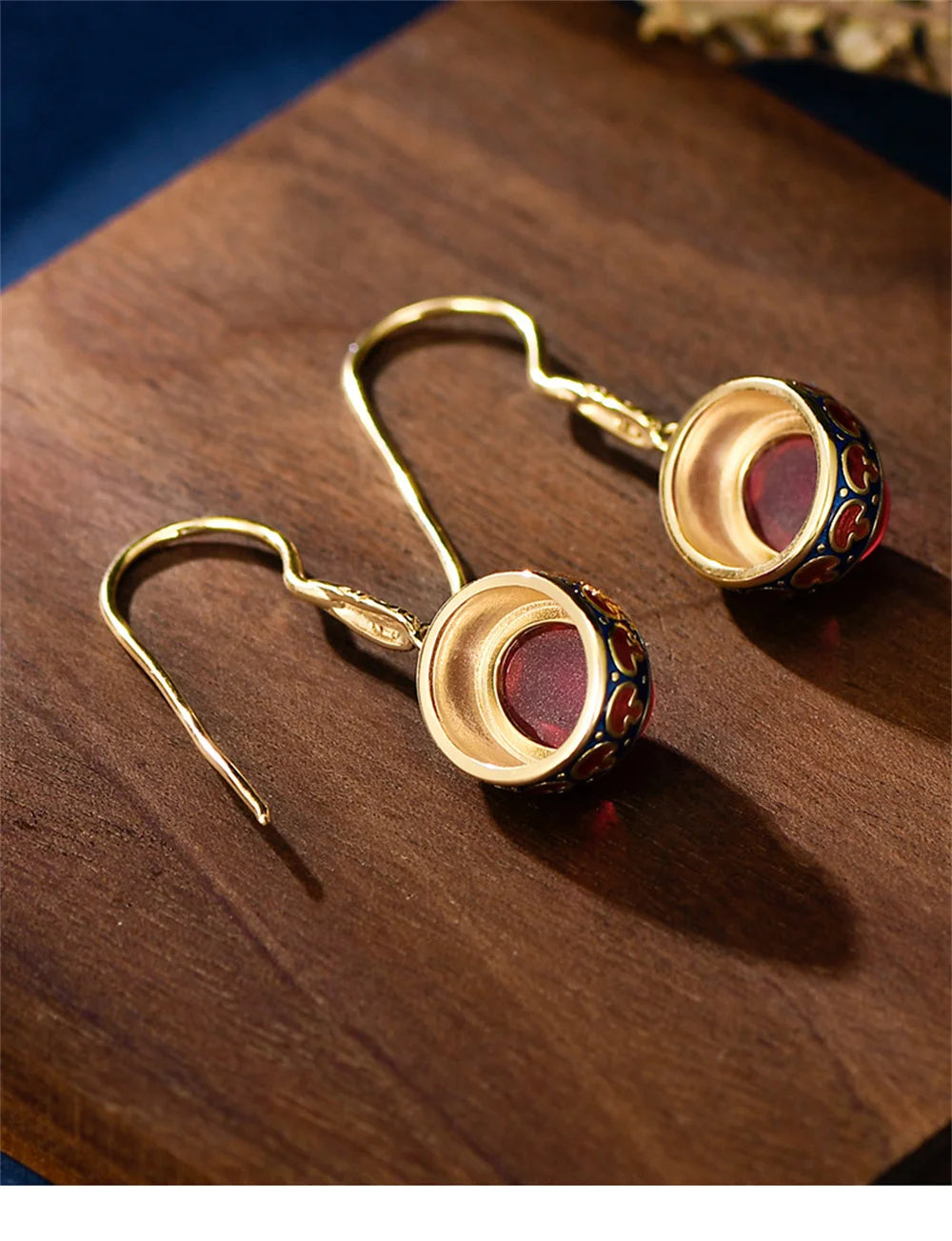 Carmellia's Corundum Enamel Matching Jewellery 925 Sterling Silver Ring, Earrings, Necklace
