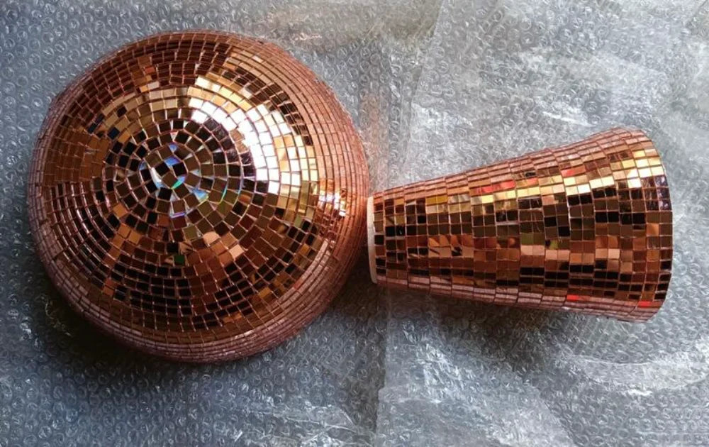 Retro Disco Mushroom Shape Mirror Ball Home Decorations