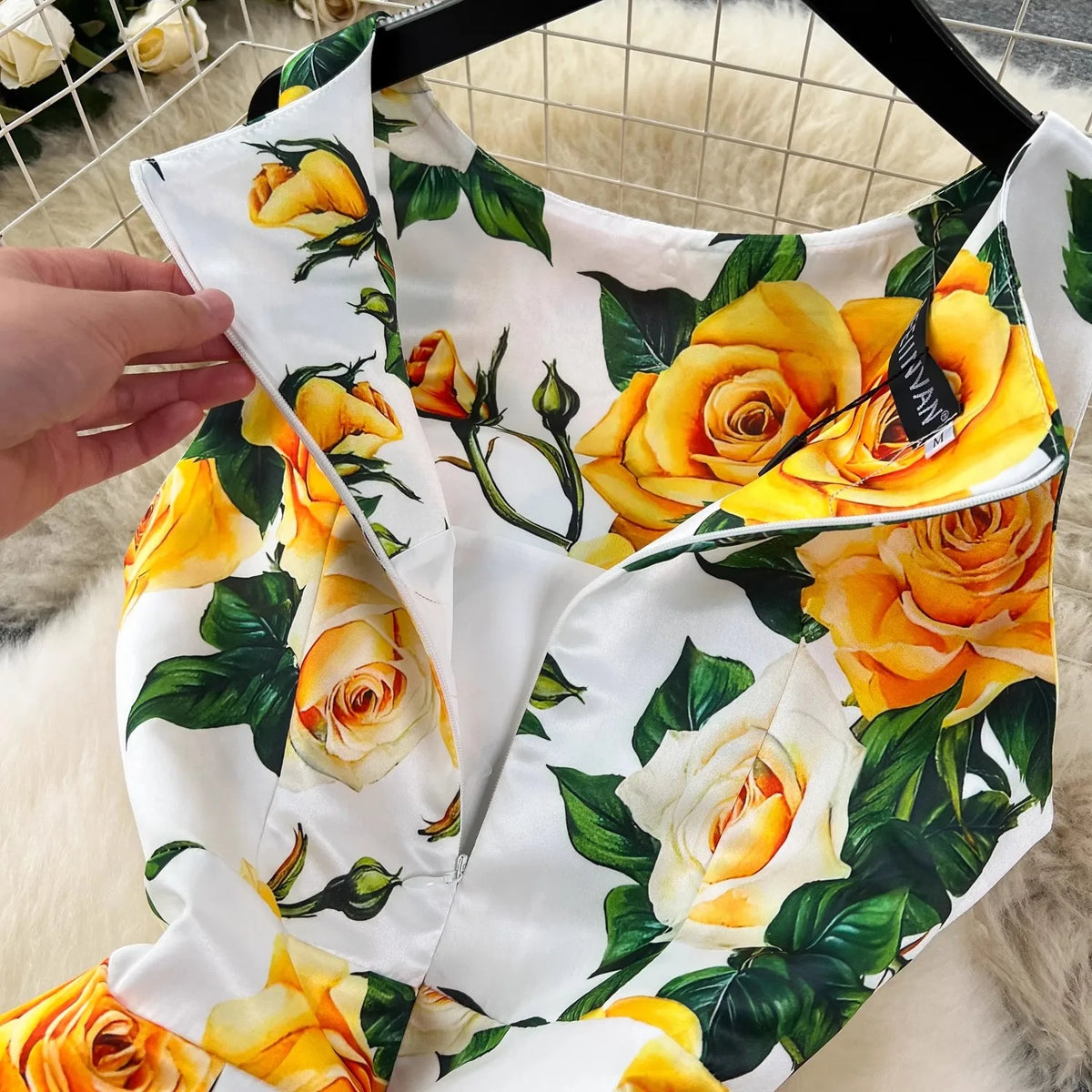 Spring Races Floral Tank Dress with Pockets