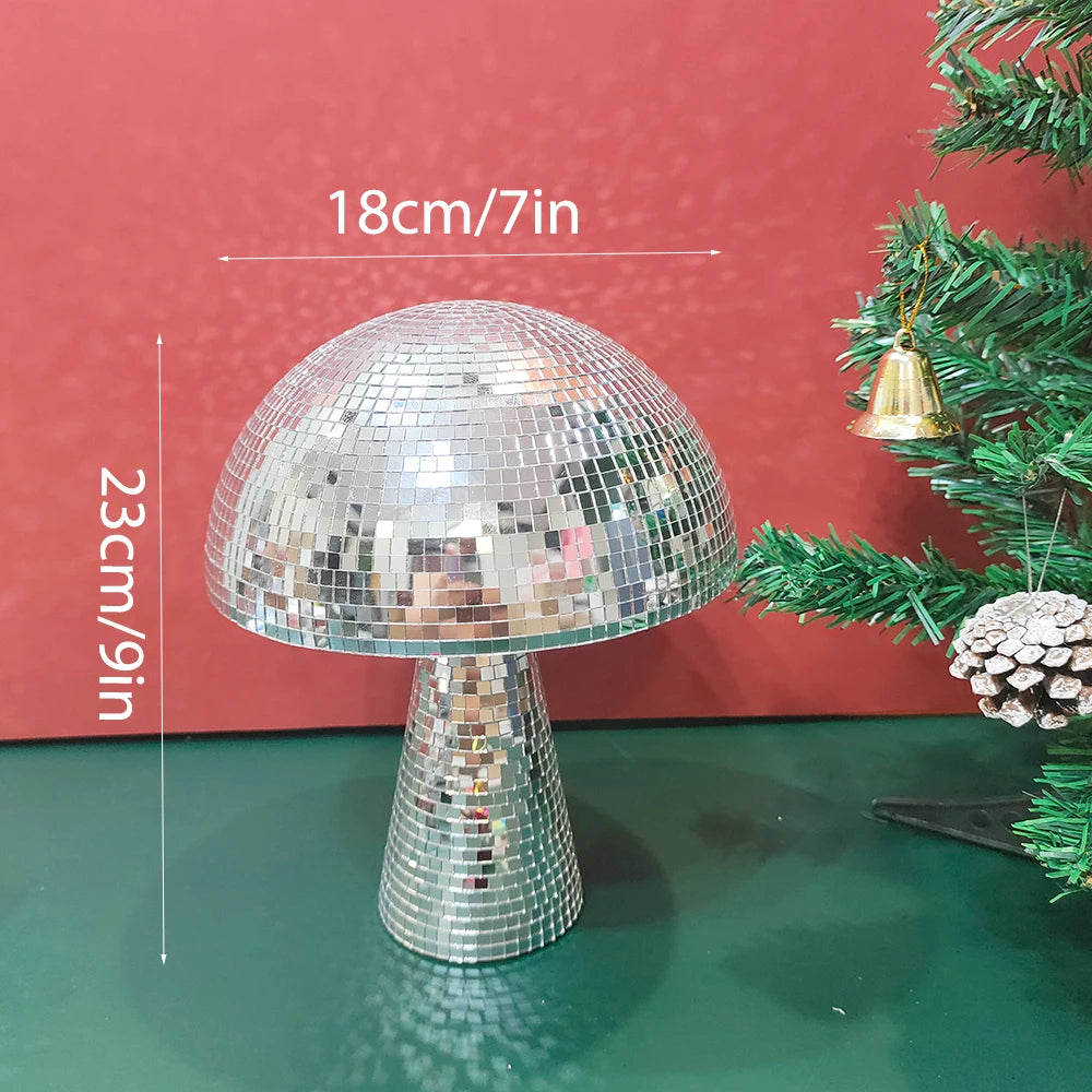 Mushroom Mirror Disco Ball Home Decor