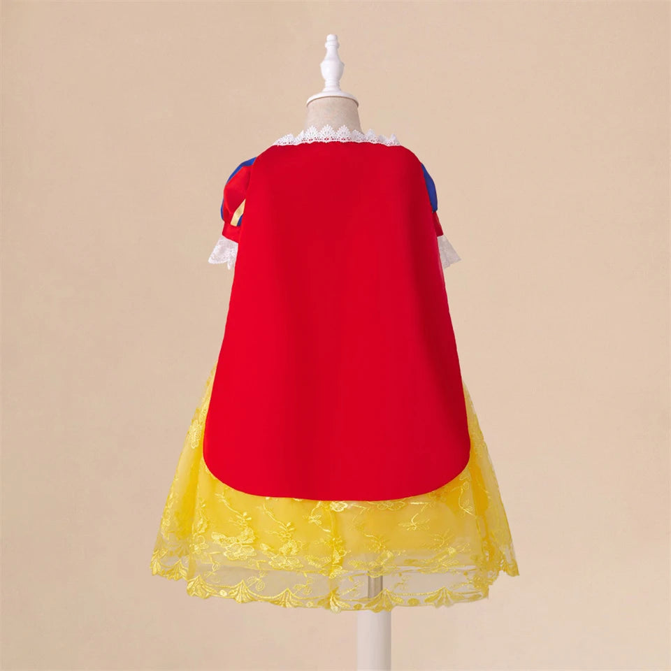 Toddler Princess Alice Belle Jasmine Mermaid Dress Baby Halloween Cosplay Costume