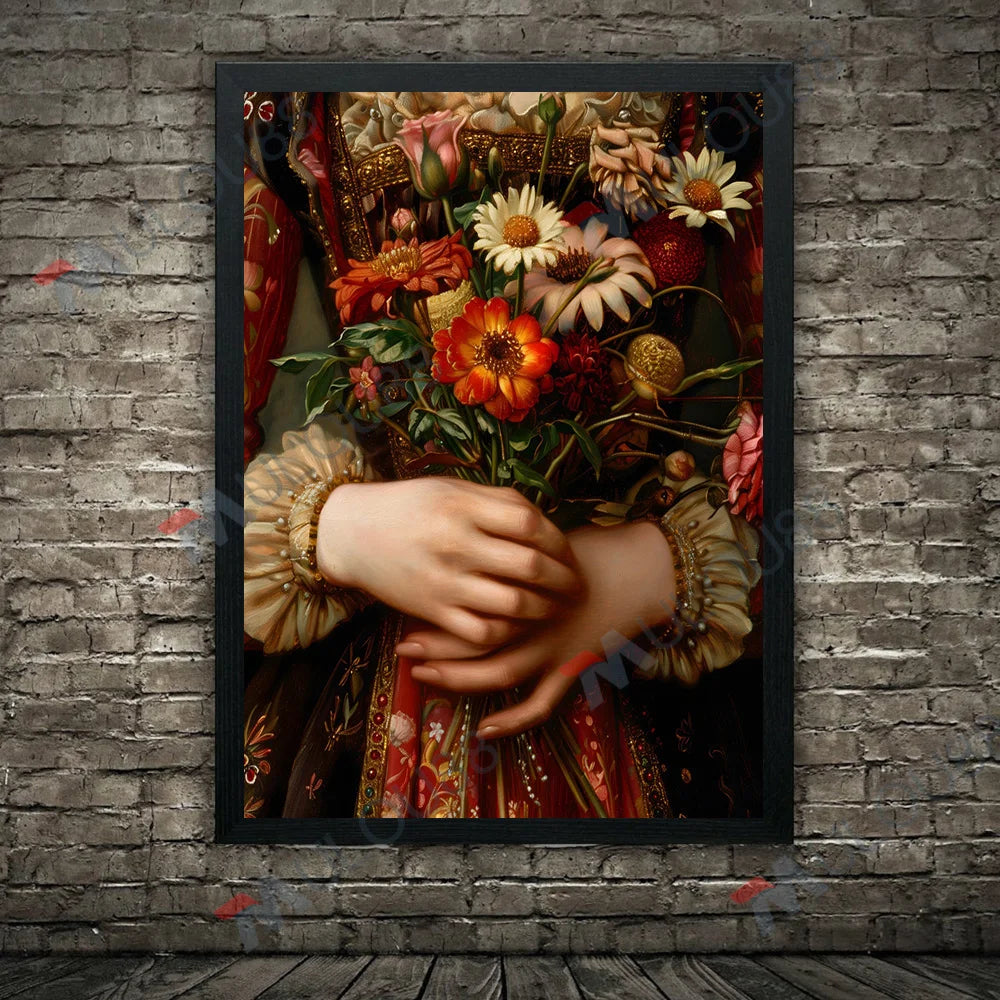 Lace, Pearls, Swords, and Snakes, Moody Victorian Art Poster Prints Dark Academia Wall Art Home Decor