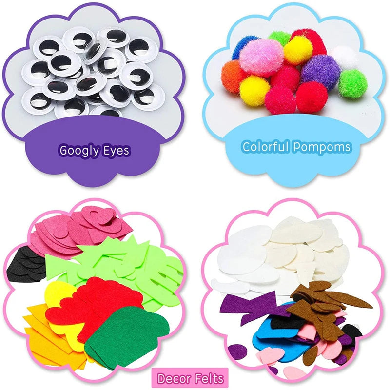 DIY Hand Puppet Making Kit Make Your Own Felt Animal Storytelling Craft Kits for Kids