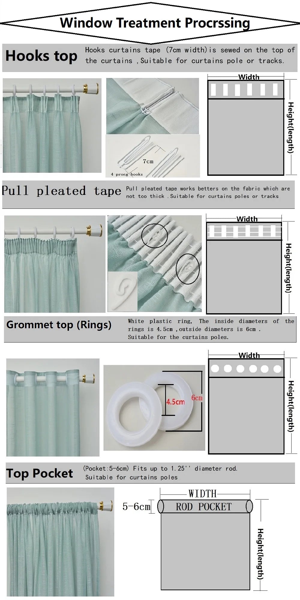 Confetti Cotton Linen Curtains