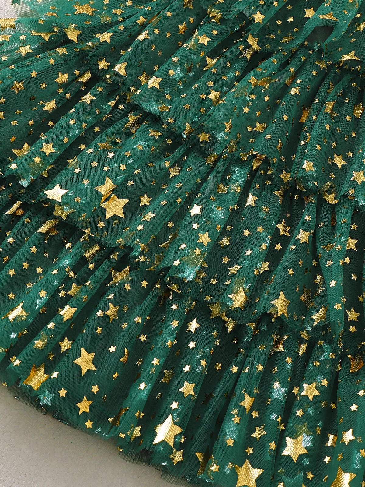 Christmas Tree Tulle Dress for Baby Girls Toddler Festive Outfit