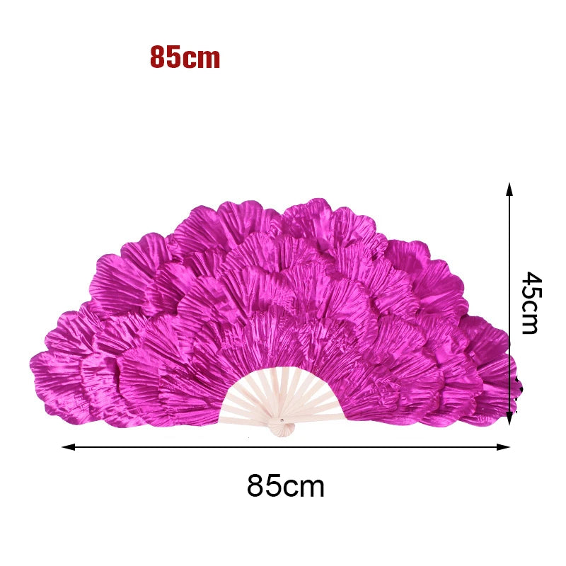 Peony Petal Fan Performance Dance Fan Double Sided